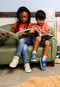 Kids with books